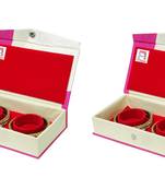 atorakushon Pink Bangel Storage Box Organiser Easy to Carry Pack of 2