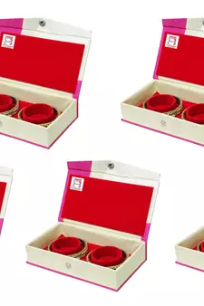 atorakushon Pink Bangel Storage Box Organiser Easy to Carry Pack of 5
