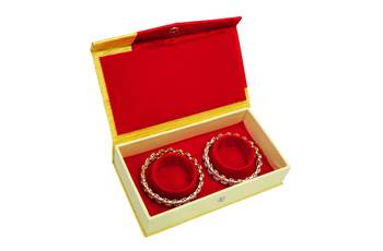 atorakushon Golden Bangel Storage Box Organiser Easy to Carry Pack of 1 1
