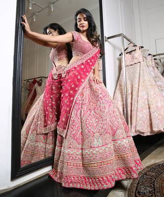 Rani Raw Silk Lehenga And Blouse 1
