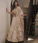 Blush Pink Heavily Hand Embellished Lehenga and Blouse