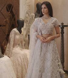 Lilac Heavenly Sequence Lehenga 