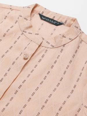 Pink embroidered cotton cotton-kurtis 2