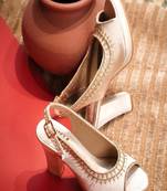 Chaap (Hand Embroidered Blocks Heels)