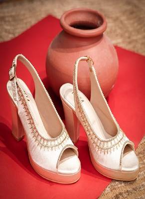 Chaap (Hand Embroidered Blocks Heels) 2