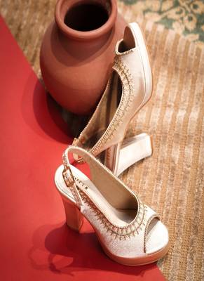 Chaap (Hand Embroidered Blocks Heels) 4