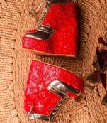 Sneaker Wedge (Red) Bridal Shoes Blocks