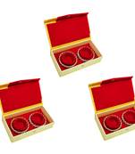 atorakushon Golden Bangel Storage Box Organiser Easy to Carry Pack of 3