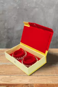 atorakushon Golden Bangel Storage Box Organiser Easy to Carry Pack of 3