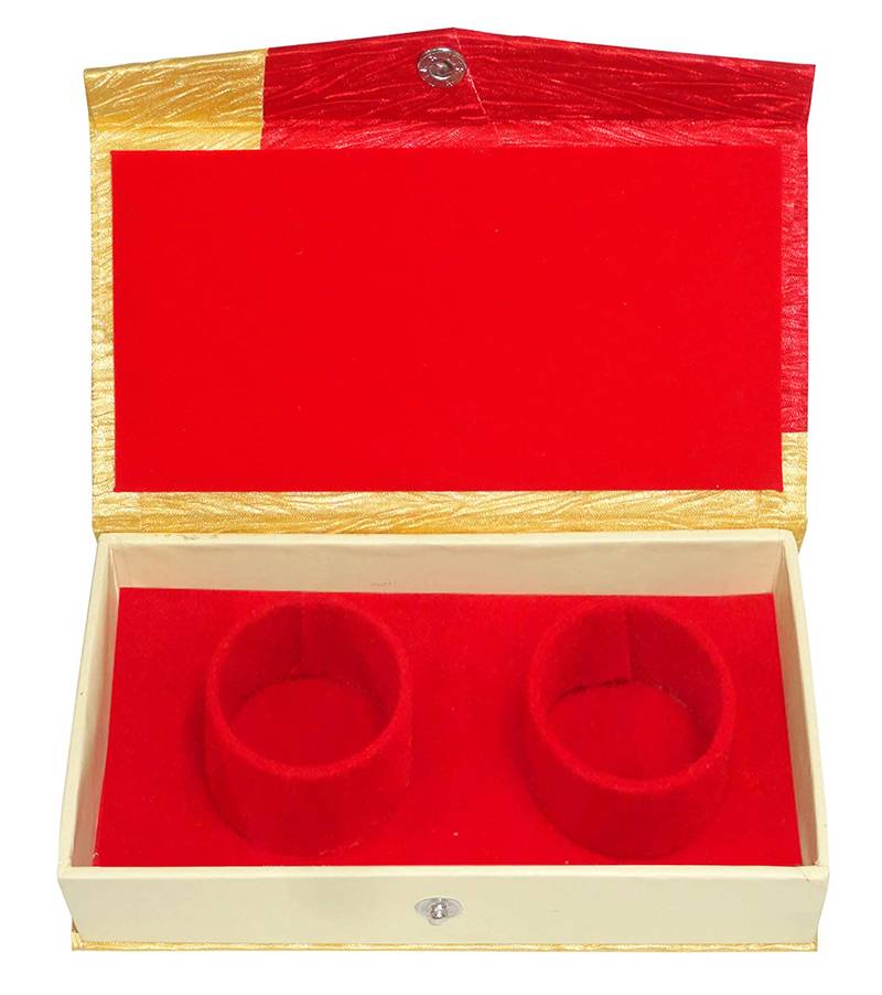 atorakushon Golden Bangel Storage Box Organiser Easy to Carry Pack of 4