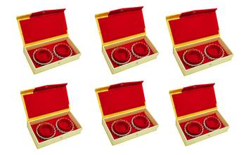 atorakushon Golden Bangel Storage Box Organiser Easy to Carry Pack of 6 1