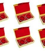 atorakushon Golden Bangel Storage Box Organiser Easy to Carry Pack of 6