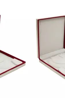 atorakushon Satin Jewellery Organizer Necklaces Locker Box for Women and Girls for Earring Ring Travel Storage (Maroon)