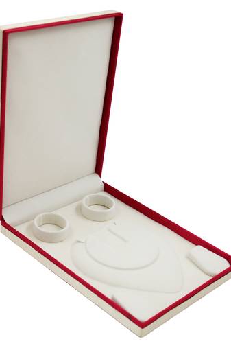 atorakushon Satin Jewellery Organizer Necklaces Locker Box for Women and Girls for Earring Ring Travel Storage (Maroon)