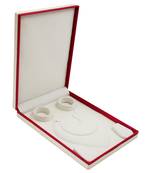 atorakushon Satin Jewellery Organizer Necklaces Locker Box for Women and Girls for Earring Ring Travel Storage (Maroon)