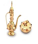 Buy Gemstone Work Brass Surahi n Get Ash Tray Free