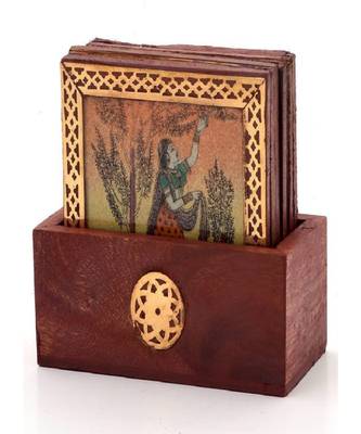 Buy Meenakari Dryfruit Box n Get Tea Coasters Free 2