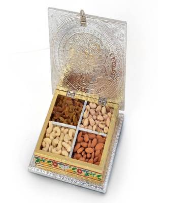 Buy Meenakari Dryfruit Box n Get Tea Coasters Free 3
