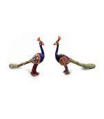 Pure Brass Handpainted Peacock Pair Handicraft -152
