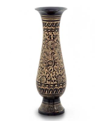 Antique Golden Minakari Work Flower Vase -168 1