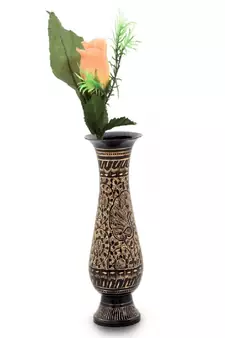 Antique Golden Minakari Work Flower Vase -168