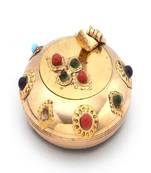 Pure Brass Gemstone Ash Tray Handicraft Gift -172