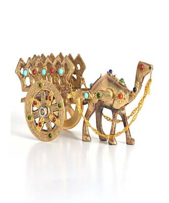 Gemstone Studded Pure Brass Camel Handicraft -184 1