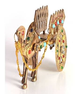 Gemstone Studded Pure Brass Camel Handicraft -184 2