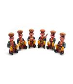 Rajasthani 6 Piece Musician Bawla Set in Wood -206
