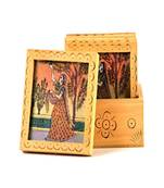 Unique Gemstone Painted Square Tea Coaster Set 212