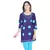 Navy Blue Cotton Bandhej Design Kurti