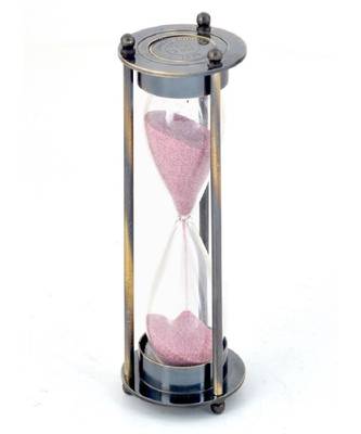 Real Antique Brass Royal 3 Minute Sand Timer 281 1
