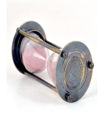 Real Antique Brass Royal 3 Minute Sand Timer 281 3