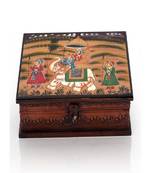 Wooden Hand Painted Dhola Maru Jewellery Box 330