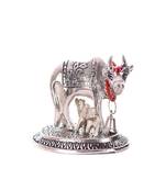 Metal Cow and Calf Silver Small