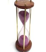 Wooden and Brass Sand Timer Hour Glass Sandglass Antique Nautical Decor