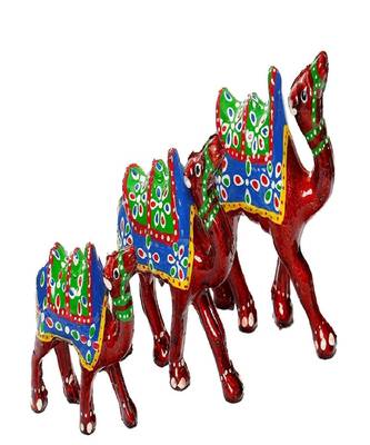 Handcrafted Set of 3 Showpiece Camel for Decoration and Gift Purpose 1