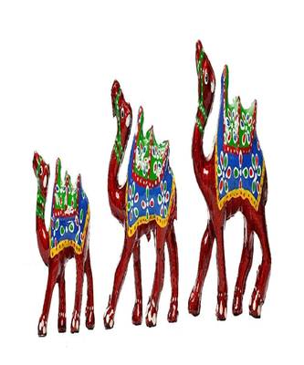 Handcrafted Set of 3 Showpiece Camel for Decoration and Gift Purpose 2