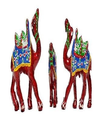 Handcrafted Set of 3 Showpiece Camel for Decoration and Gift Purpose 3