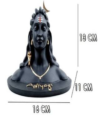 Adiyogi Shiv Shankar Murti Statue for Car Dashboard, Pooja Mandir and Home Decor 4