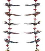 Peacock Line Wall//Latkan Pair of 2 Piece Decorative Door Hanging