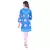 Blue Cotton Bandhej Design Kurti