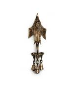 Gleeful Ganesha' Brass Hand-Etched Decorative Wall Hanging Diya