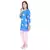 Blue Cotton Bandhej Design Kurti