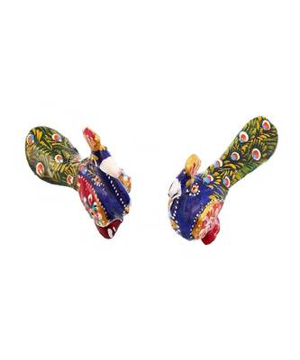 Enamel Work Pure Brass Peacock Pair Gift 2