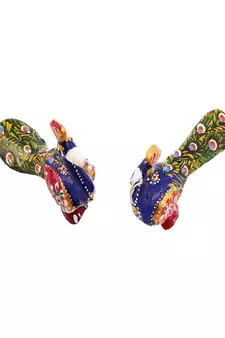 Enamel Work Pure Brass Peacock Pair Gift