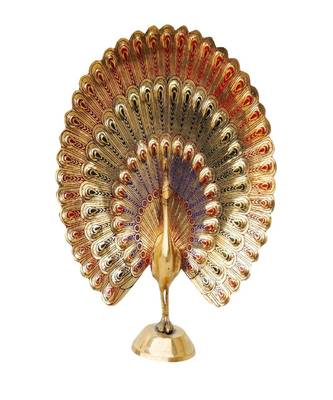 Handcrafted Brass Peacock Showpiece 1