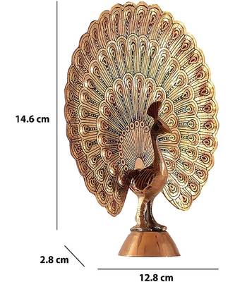 Handcrafted Brass Peacock Showpiece 3