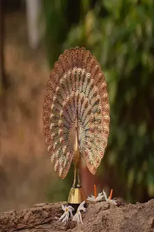 Handcrafted Brass Peacock Showpiece