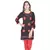 Black Cotton Bandhej Design Kurti